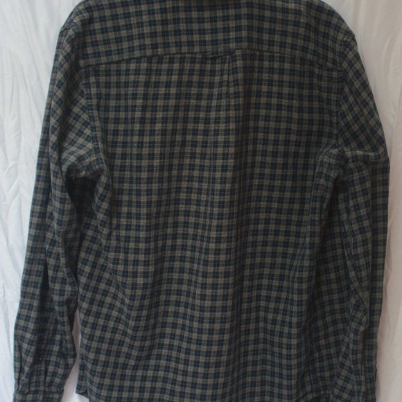 Gap Navy Flannel Shirt - Picture 2 of 2